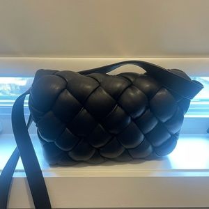 Black Bottega style bag. Only worn once and in perfect condition.